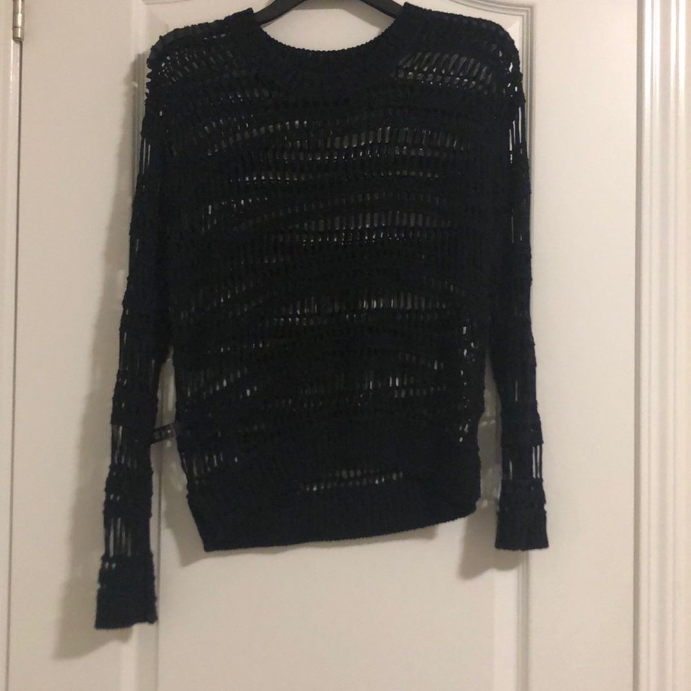 UO edgy black sweater